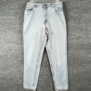 VTG‎ Levis Jeans Womens 14  Blue 550 Relaxed Fit Tapered Leg Mom 90s High Rise
